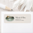 Search for evergreen wedding return address labels Rustic