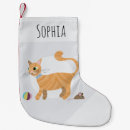 Search for orange cat christmas stockings Cute