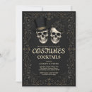 Search for adult costume invitations Gothic skull party