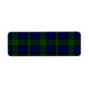 Search for black and blue return address labels Plaid