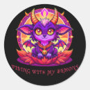 Search for cute demon stickers Cartoon