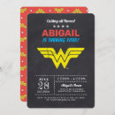 Search for wonder woman birthday invitations Girls