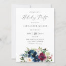 Search for burgundy and navy blue invitations Floral