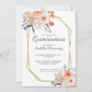 Search for pink gold quinceanera invitations Mis quince