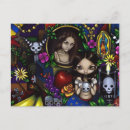 Search for dia de los muertos postcards Skeleton