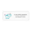 Search for baby elephant return address labels Flowers