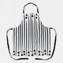 Search for black and white stripes aprons Cute