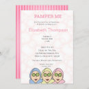 Search for pamper bridal shower invitations Spa