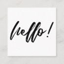 Search for hello greeting business cards Bold