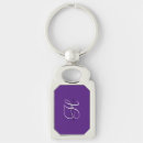 Search for purple rectangular key rings Silver