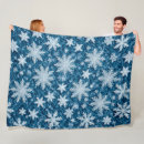 Search for blue snowflake blankets White