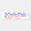 Search for together bumper stickers Peace