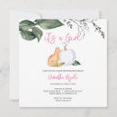 Search for fall baby girl shower invitations Watercolor