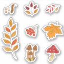 Search for cute autumn stickers Leaves