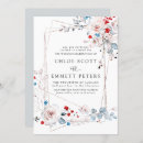 Search for red flower wedding invitations Rustic