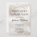 Search for white and gold first communion invitations Modern