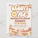 Search for groovy 1st birthday invitations Daisies