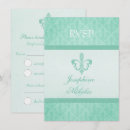 Search for green fleur de lis invitations Rsvp