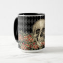 Search for skull with flowers mugs Floral