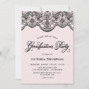 Search for pink black graduation invitations Elegant