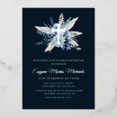 Search for silver christening invitations Gold foil