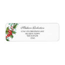 Search for holly berries return address labels Holiday party