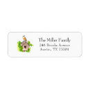 Search for bird house return address labels Watercolor