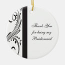 Search for wedding thank you christmas tree decorations Bridesmaid