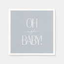 Search for baby shower paper napkins Dusty blue