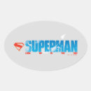 Search for superhero oval stickers Superman
