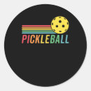 Search for retro sports stickers Pickleball player