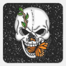 Search for butterfly skull stickers Black