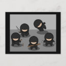 Search for ninjas postcards Cute