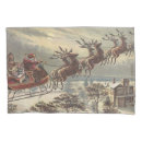 Search for vintage christmas pillowcases Santa claus