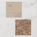 Search for cheetah business cards Interior designer