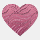 Search for zebra heart stickers Glitter