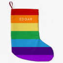Search for rainbow christmas stockings Santa