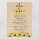 Search for sunflower first communion invitations Girl