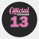 Search for thirteen stickers Teenager