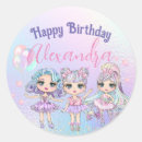 Search for cute dolls stickers Glitter
