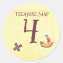 Search for treasure map stickers Pirate
