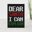 Search for dear santa i can explain cards Funny
