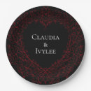 Search for gothic halloween paper plates Red