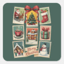 Search for christmas postage stickers Santa