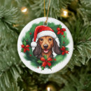 Search for dachshund christmas tree decorations Xmas