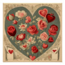 Search for vintage valentine posters Red roses