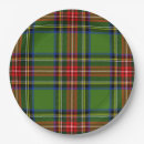 Search for plaid christmas plates Red and green