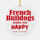 Search for french bulldogs christmas tree decorations Happy