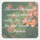 Search for missing you square stickers Thinking of you