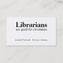 Search for librarian business cards School